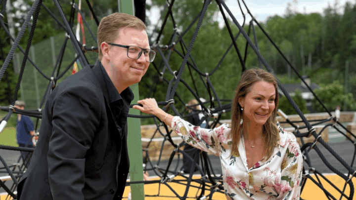 Kryssparken i Vega under invigningen
