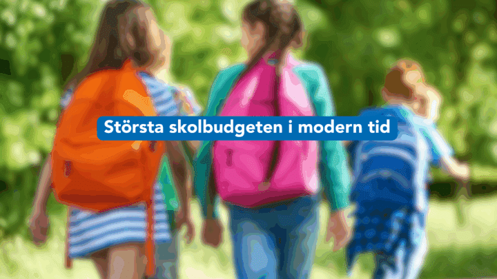 Största skolbudgeten i modern tid – Liberalerna satsar på skolan